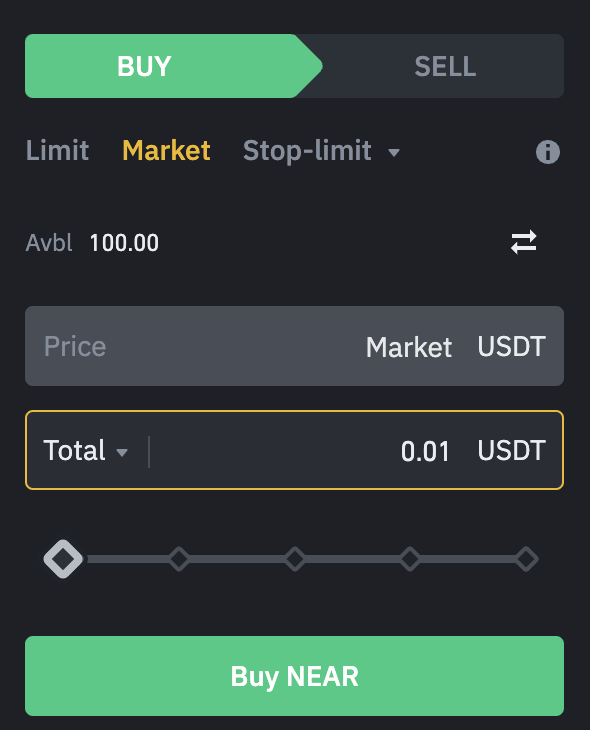 Buy Sell binance