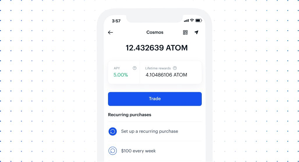 stake atom coinbase