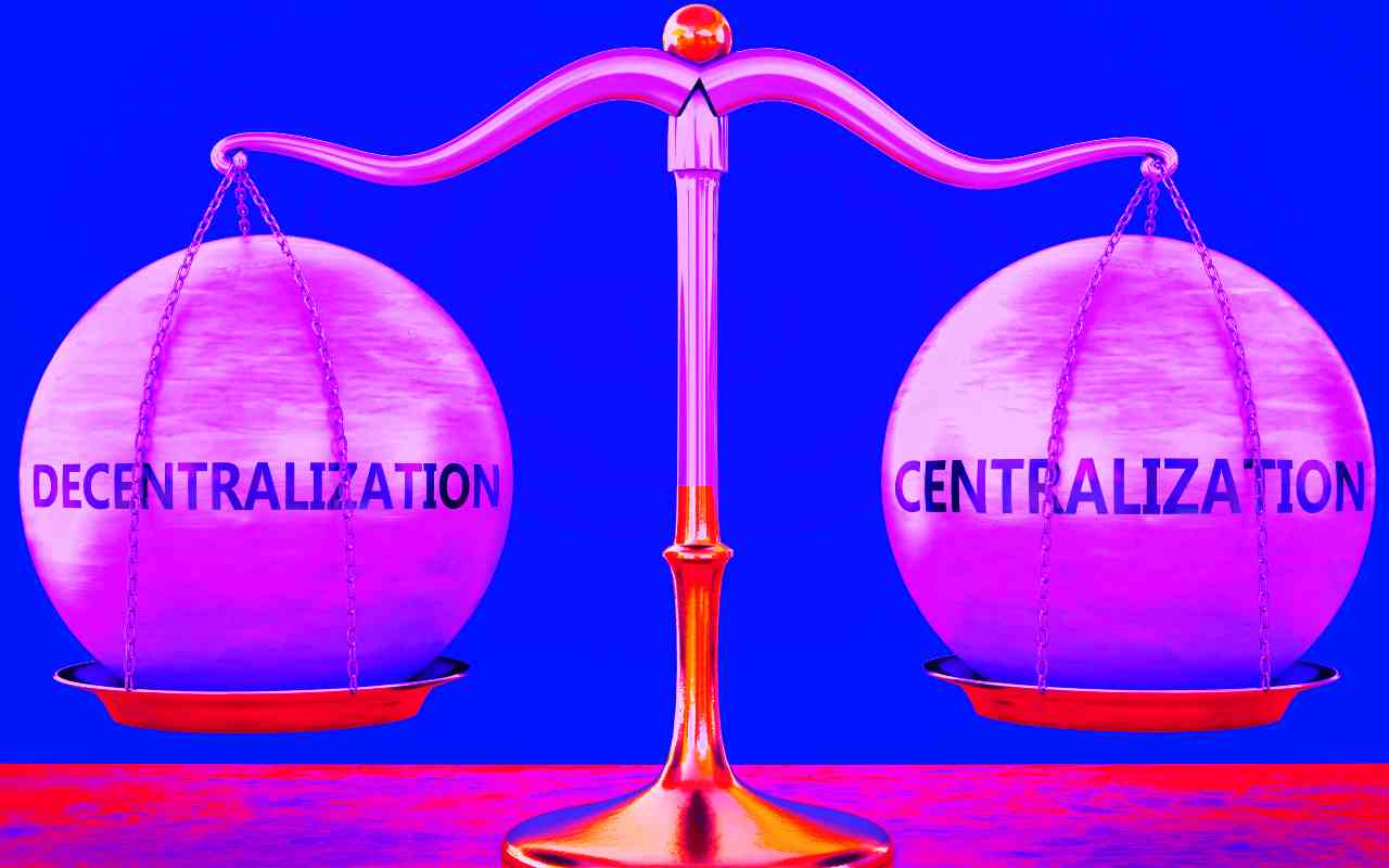centralizzazione decentralizzazione metamask