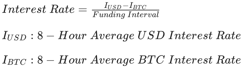 Calcolo del Funding Rate per un contratto Futures Perpetual di Bitcoin (BTC) contro il dollaro americano (USD)