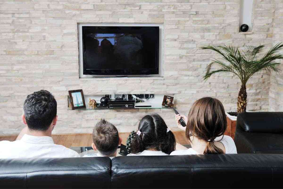 Il luogo dove vedere la tv tutta la famiglia in salone