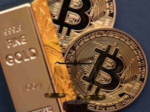 bitcoin oro bilancia