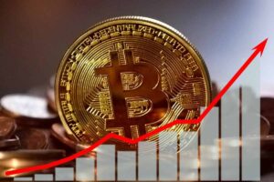Bitcoin e grafico rialzista