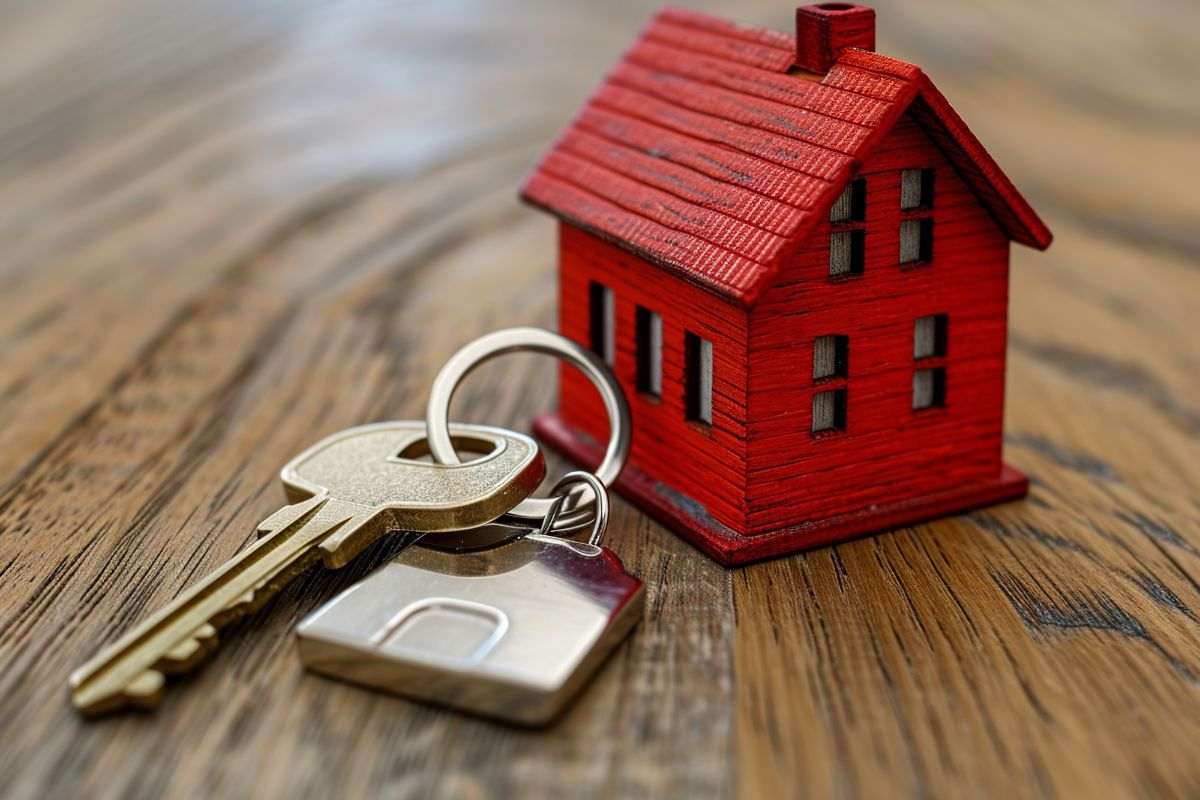 Casa in miniatura e chiavi