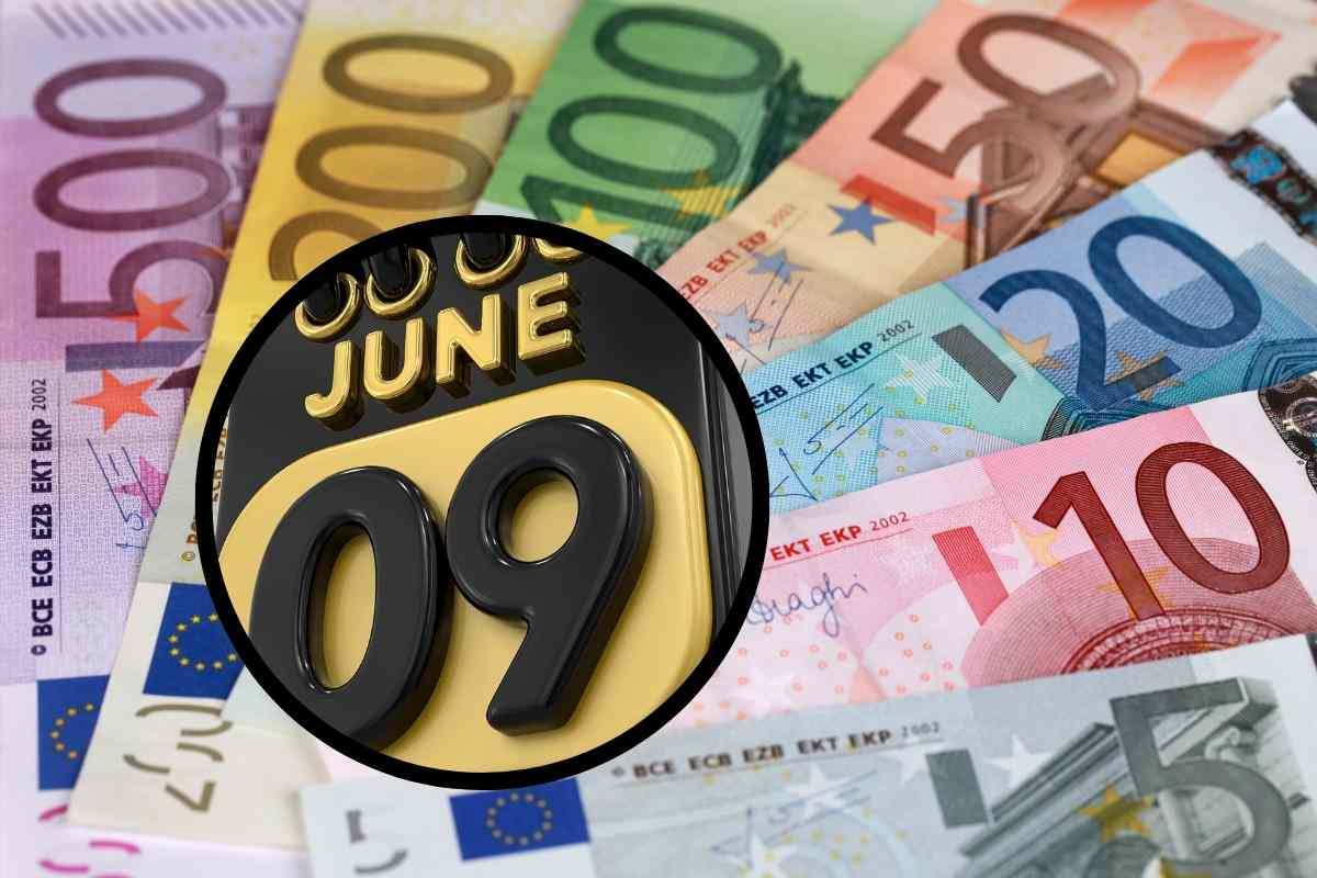 Euro e data del 9 giugno