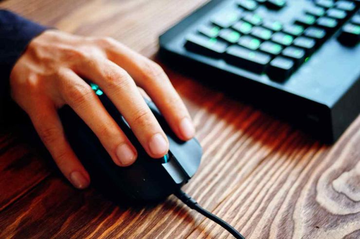 Mano sul mouse