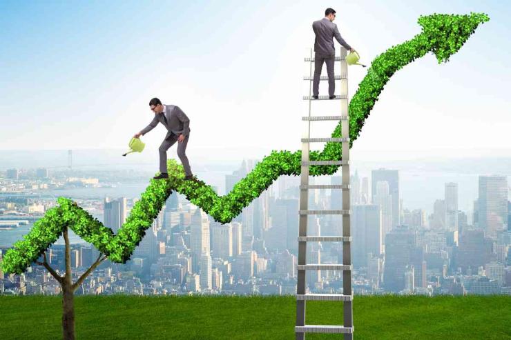 Scala e freccia green