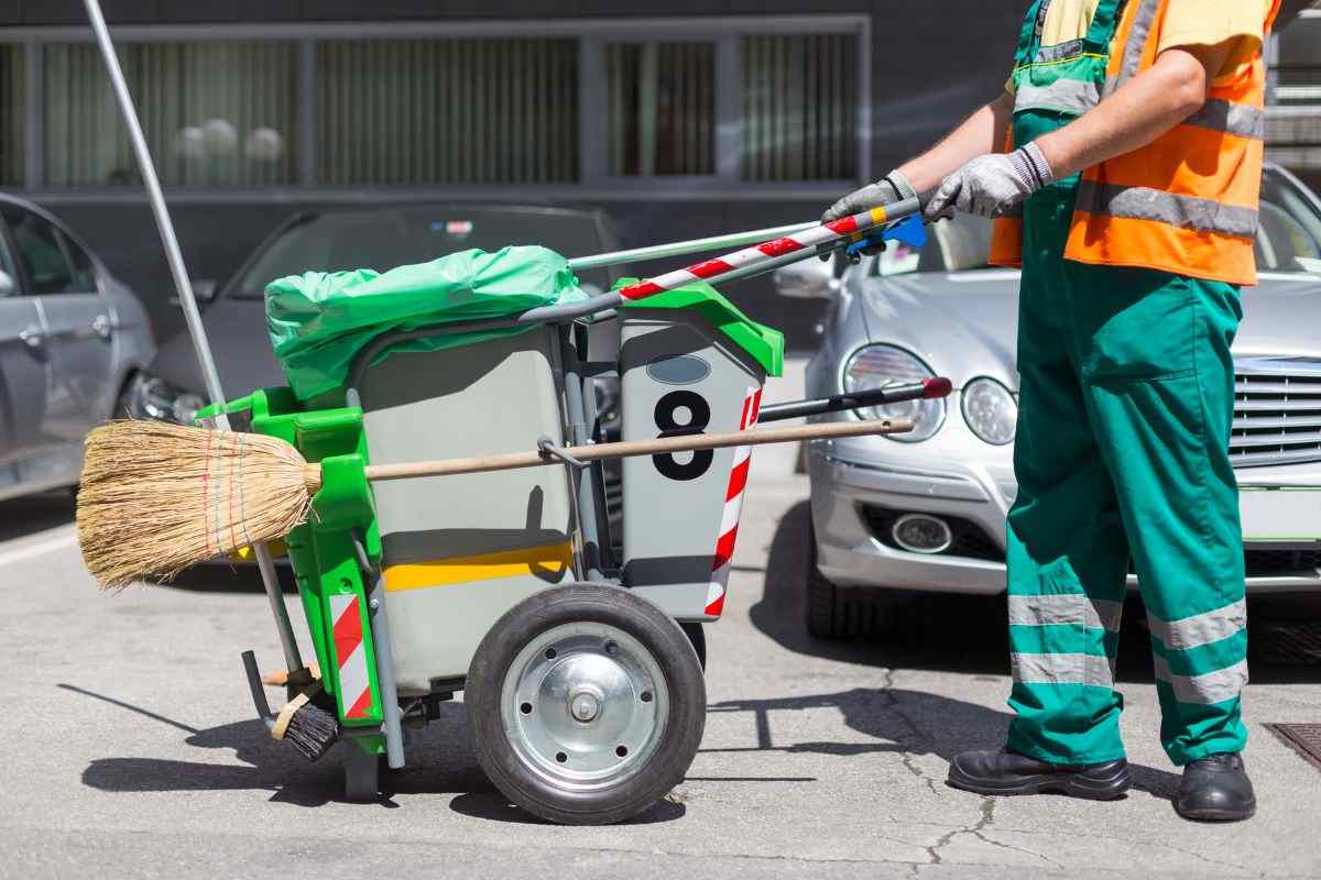 Netturbino al lavoro