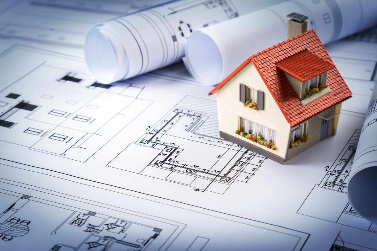 Progetto e miniatura casa