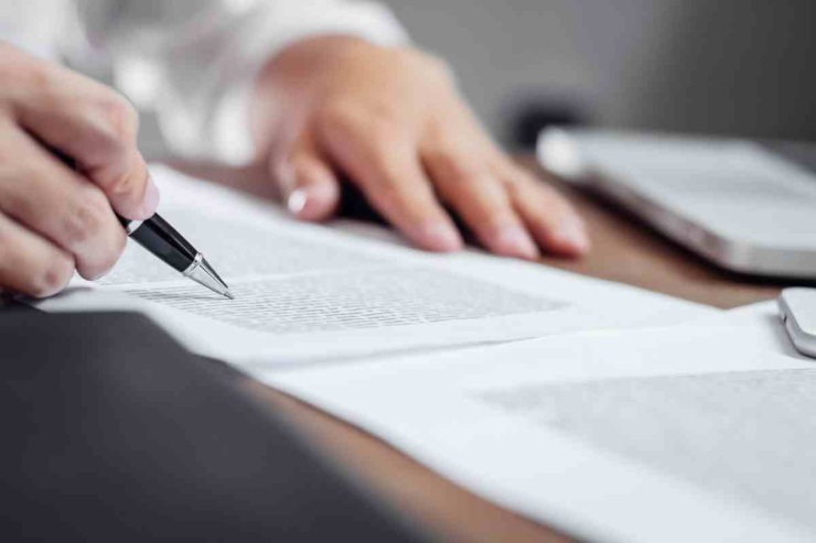 Scrivere su un foglio