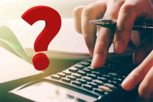 Calcolatrice e punto interrogativo