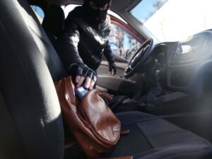 Ladro che ruba borsa